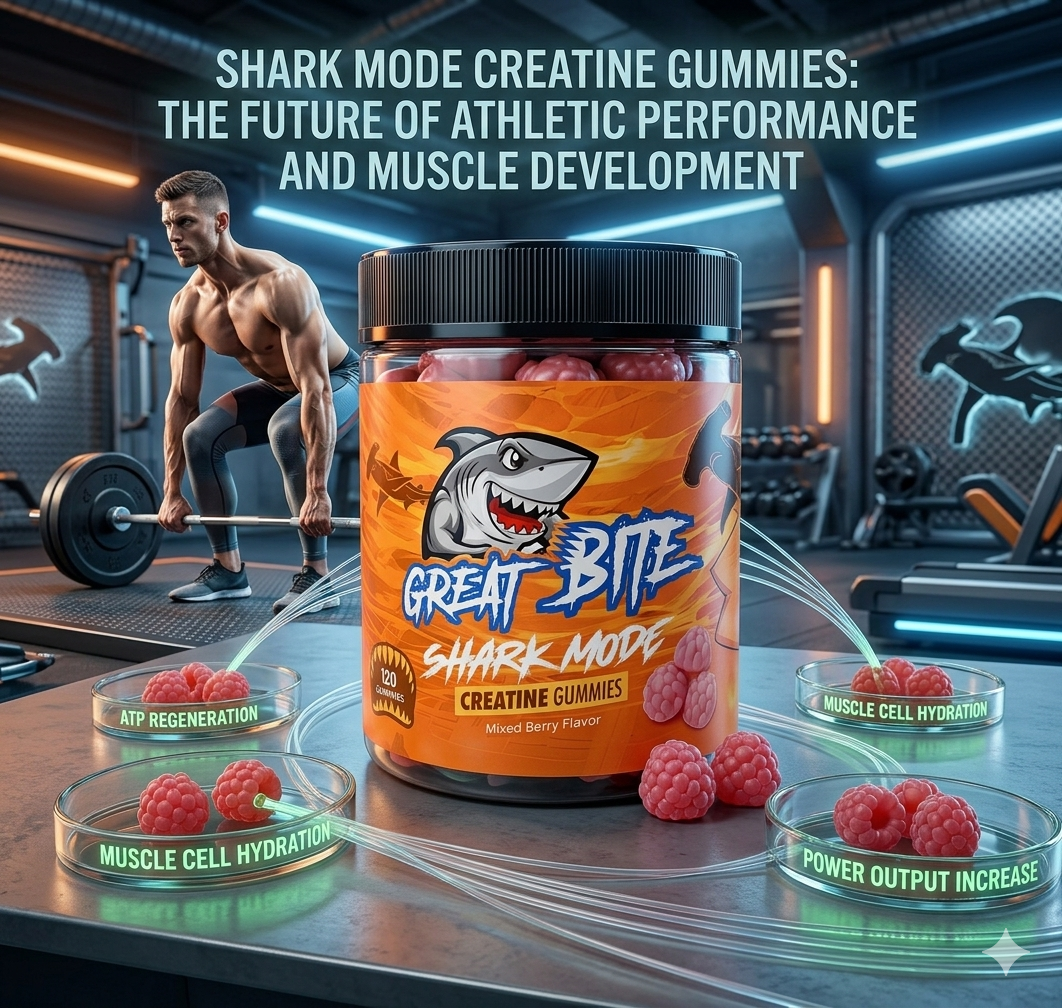 Shark Mode Creatine Gummies: The Future of Athletic Performance and Muscle Development