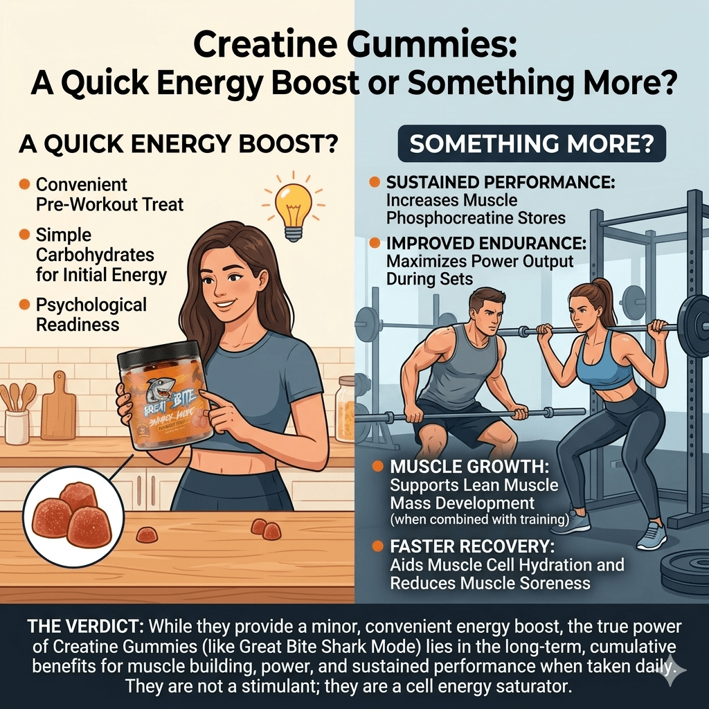 Creatine Gummies: A Quick Energy Boost or Something More? - Great Bite