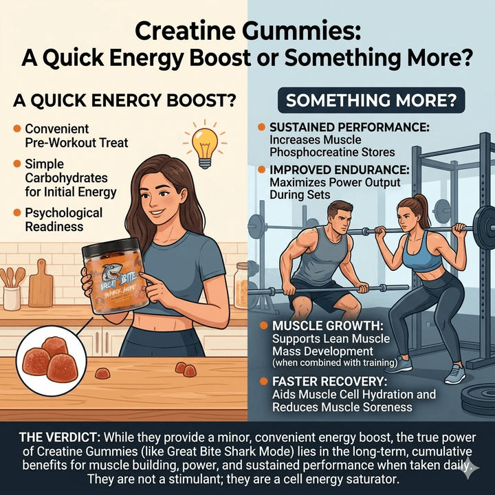 Creatine Gummies: A Quick Energy Boost or Something More? - Great Bite