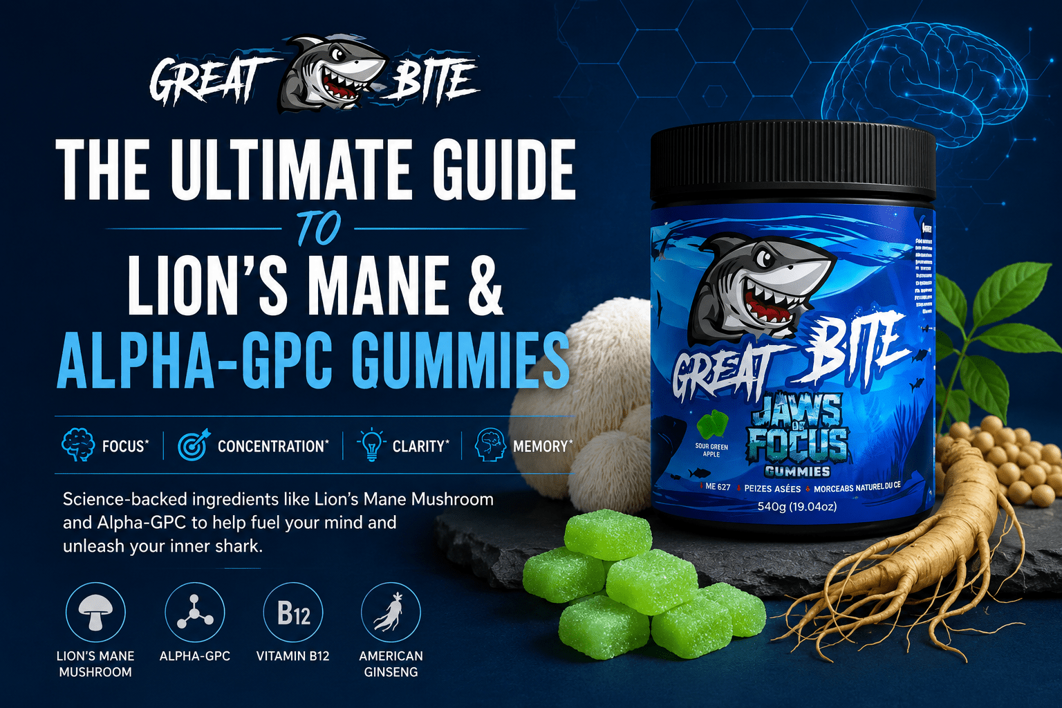 The Ultimate Guide to Lion's Mane & Alpha-GPC Gummies | Great Bite - Great Bite