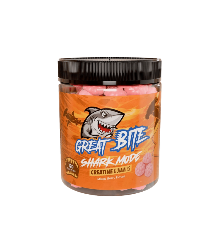 Shark Mode Creatine Monohydrate Gummies – Mixed Berry - Great Bite